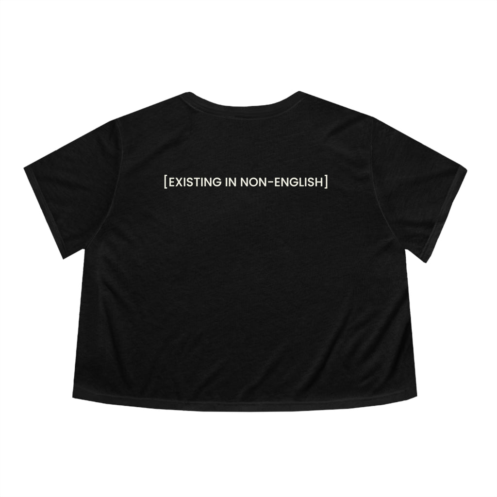 Speaking in Non-English Cropped Tee
